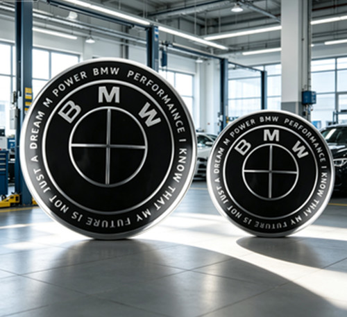 Emblema nero bmw cofano - nero,