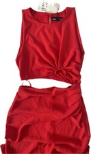 Abito lungo donna rosso Zara