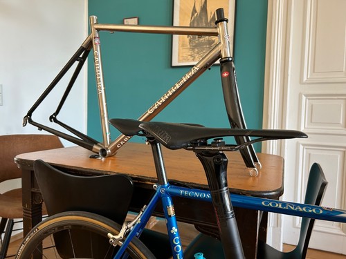 Titanium frame frameset - titanium,