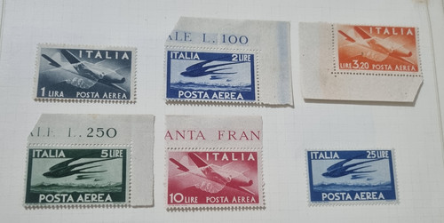 Lotto francobolli posta aerea - lotto,