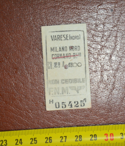 Biglietto del treno varese - treno,