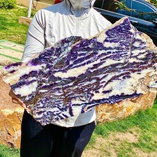 Piastra terminale marmo zebrato 7,14 libbre cablaggio lapidario intagliato chakra spirituale Utah