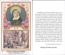 RARO SANTINO E VITA DI SANTA