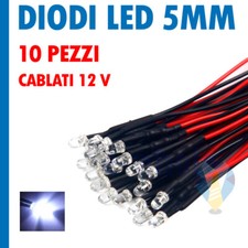 10 PEZZI DIODI LED BIANCO