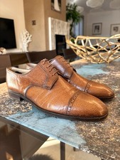 Enzo Bonafé Scarpe artigianali in pelle martellata (suola Vibram) 43.5