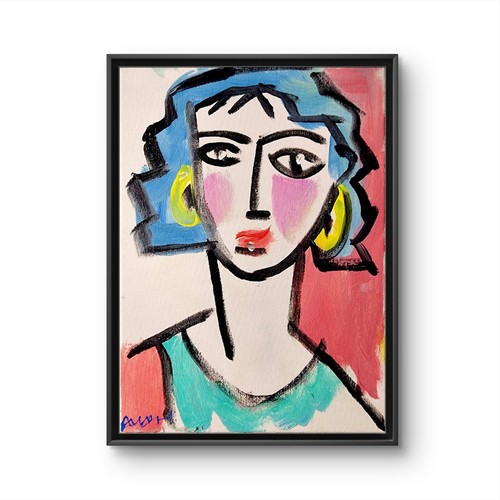Tela originale arte donna - , 9
