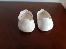 SCARPE  PER BAMBOLA- BALLERINE BIANCHE- ANNI 60/70