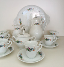 Set Servizio Caffè Richard Ginori Museo Fiori 10pz vassoio e trittico