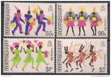 Montserrat 1983 Natale Carnevale Clown Danze Musica Costumi Set 4v MNH