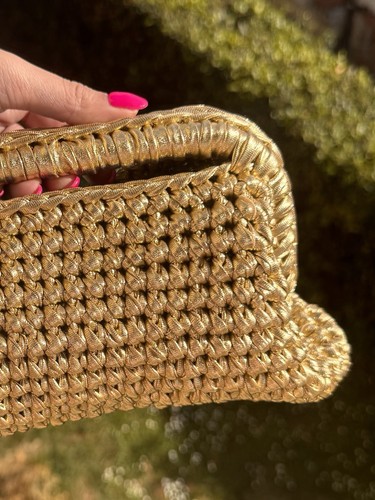 Clutch oro fatta - mano, |