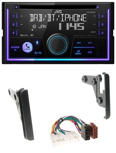 Jvc mp3 usb - 2din, bluetooth