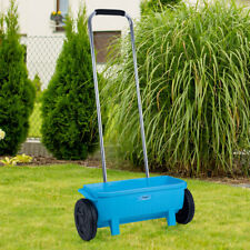 Handstreuwagen Spandiconcime Spandiletame Siepe Sale Spargisale Blu Alluminio