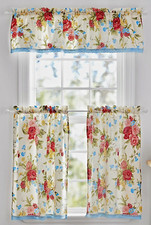 Set Tenda e Valance Cucina Pioneer Donna Rosa Dolce Shabby Chic Floreale