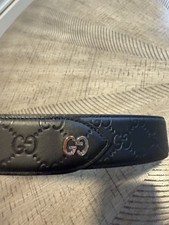 CINTURA GUCCI GG NERA, adatta