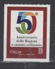 2020 REPUBBLICA ITALIANA n. 4100 REGIONI A STATUTO ORDINARIO 1 V. ADESIVO MF9736