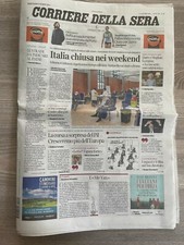 Corriere Della Sera 10 marzo 2021 Italia chiusa nei weekend