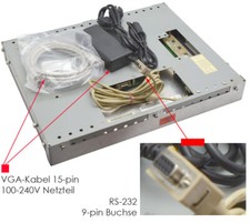 MOTORE NOVOMATIC 19" 48 cm 3M RS-232 TOUCHSCREEN per MS-DOS WIN 95 98 XP 7 10 11