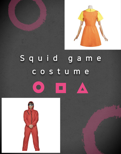 Squid game costume pink - squid,
