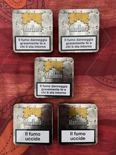 Lotto 5 Metal Box Marlboro Light Velina Vuoto - Portasigarette Limited Edition