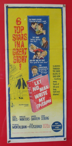 Let man write epitaph - let,