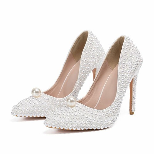 Scarpe donna nuove con perline