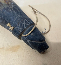 FOLKLORE-ARTIGIANATO POPOLARE-GRANDE BORRACCIA PER ACQUA O VINO-CACCIA-POLVERE