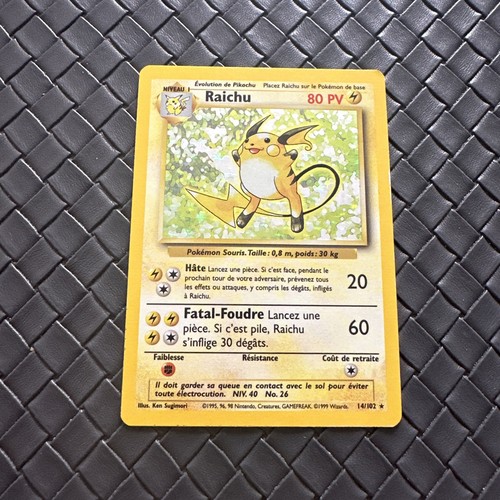 Carte pokémon raichu 102 - pokémon, 14/102