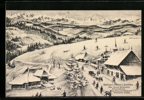 Artist postcard schlechtbach - postcard,