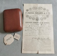 Patek Philippe Rare vintage pocket watch box inner mm 48 - warranty - two glass