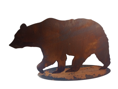 Orso metallo corten - in,