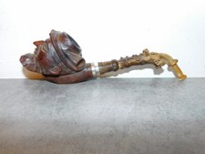 Pipa Antica IN Legno Testa Da