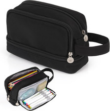 Astuccio Scuola, Astuccio Di Grande Capacità Con 3 Scomparti per Bambina Ragazzo