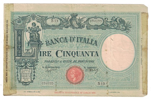 Italy 1943 50 lire - italy, 31.3.1943