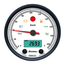ACEWELL Tachimetro Analogico 210 Km/h Digitale DZM
