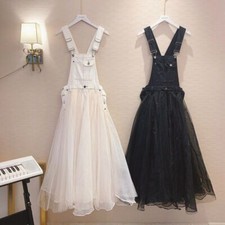 Abito donna lungo denim tuta