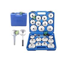 SET KIT CHIAVI A TAZZA SMONTAGGIO PER FILTRO OLIO 23 PZ AUTO + CHIAVE CRICCHETTO