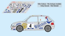 Decals Citroen Saxo S1600