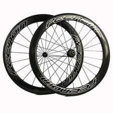 650C Bicicletta Carbonio Tubolare Ruota Clincher Set Ruote Bici da Strada Corsa-Triathlon