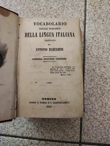 Bazzarini antonio vocabolario - antonio.,