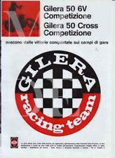 depliant, brochure GILERA 50 6V COMPETIZIONE-MOTOITALIANE REGOLARITA EPOCA