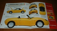 1996 FIAT BARCHETTA SPEC SHEET