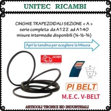 Cinghia trapezoidale A122 A124 A126 A127 A128 A130 A132 A134 A136 A138 A140