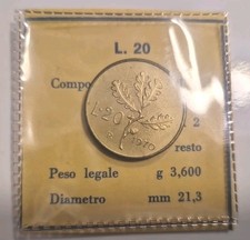 Moneta Da DIVISIONALE 1970 20 LIRE R P EVANESCENTE Raro
