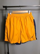 Nike pantaloncino uomo vintage anni 90 arancione e blu casual nuoto...