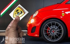 1 ADESIVO gel resina rilievo 3d abarth 500 595 695 124 scudetto scorpione italia