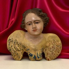 Cherubino angeli occhi di vetro arte presepiale  presepe 12x12 Cm design