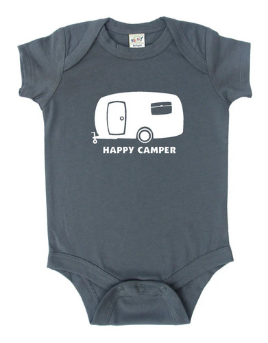 Body bambino happy - "happy, camper"