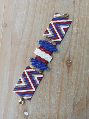 Bracciale perline vetro miyuki - bracciale,