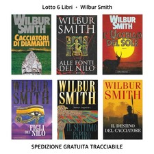 Lotto 6 Libri Romanzi Longanesi Formato Rigido • WILBUR SMITH • Da Collezione