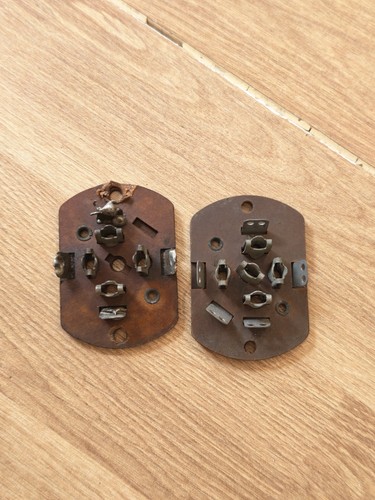 Pair vintage pin british b5 - 5,